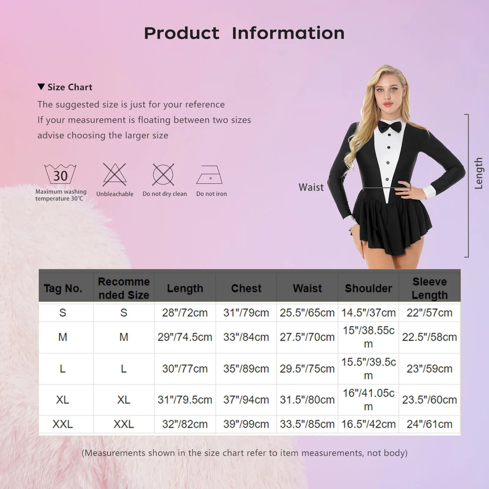 Womens Magician Waitress Cosplay Cosplay Costume Gymnastics Ballet Leotard Adult Tuxedo Outfits Clubwear Figure Skating Dress