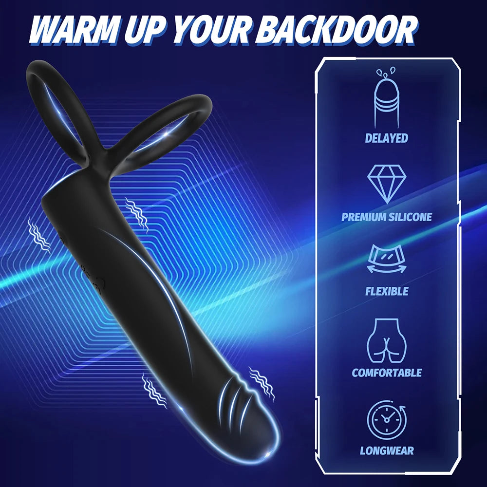 Anal Plug Double Penetration Dildo Butt Plug Vibrator For Men Strap On Penis Massage Vagina Plugs Adult Sex Toys For Couples 18+