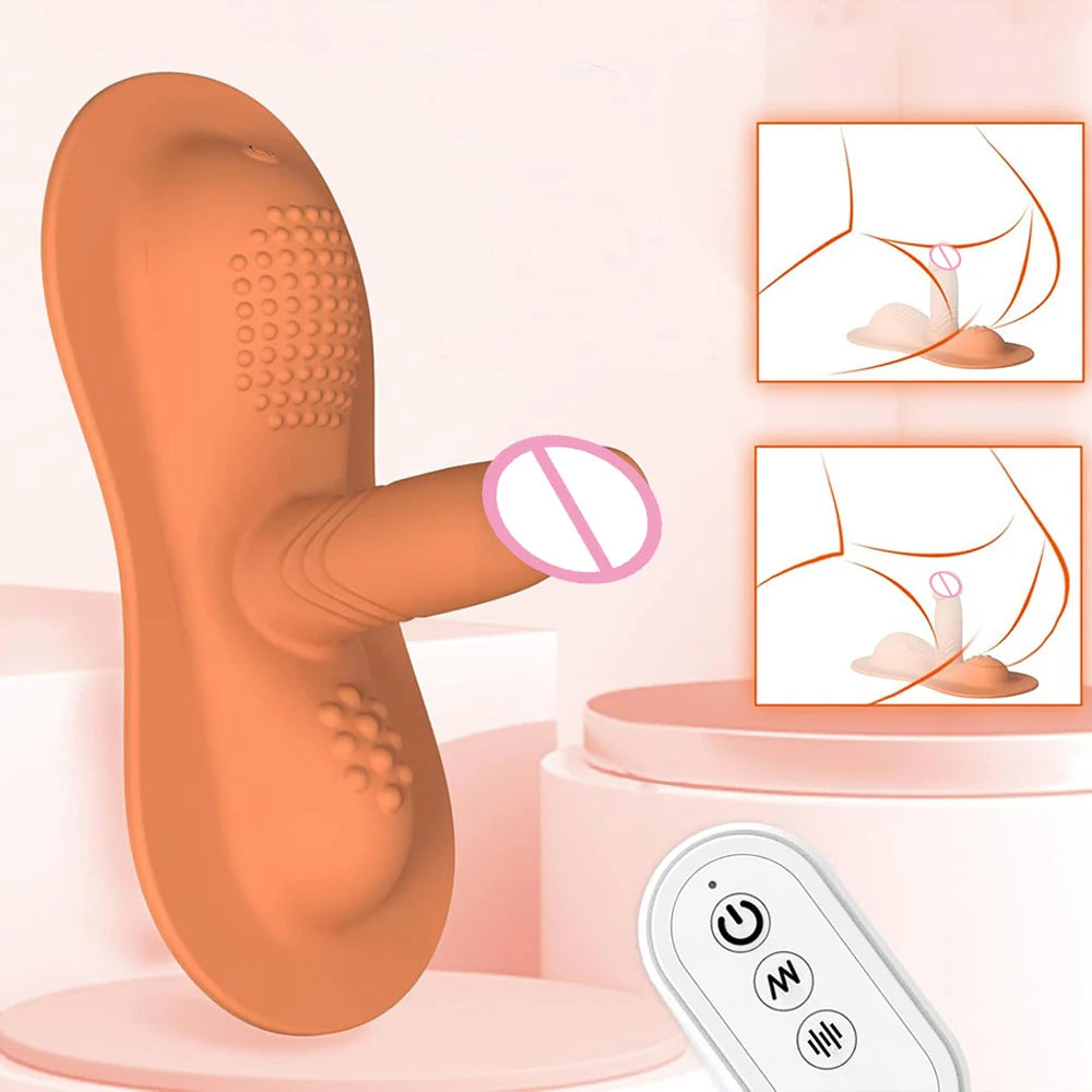 Big Sit and Ride Vibrators Dildo with 10 Vibrating Modes Remote Control Clit Anal G Spot Stimulator Adult Sex Toy for Women Man