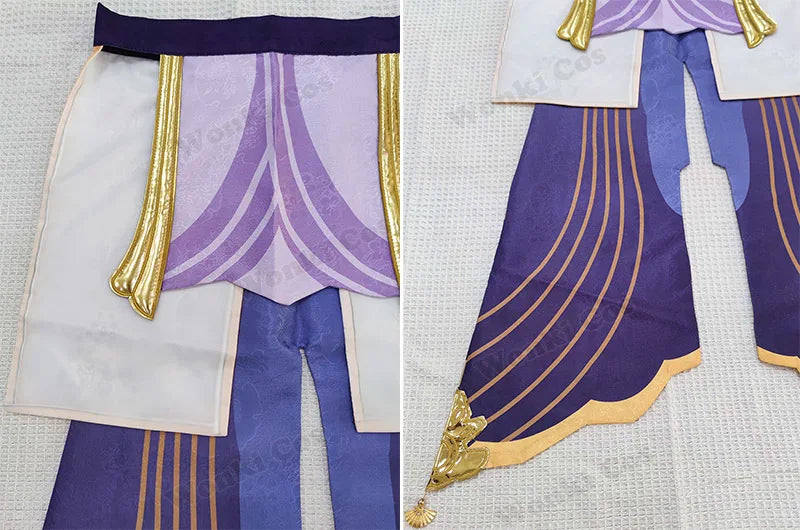 High Quality Raiden Shogun Cosplay Costume Wig Hair Game Impact Raiden Shougun Costumes Wig Set for Women Party Outfits