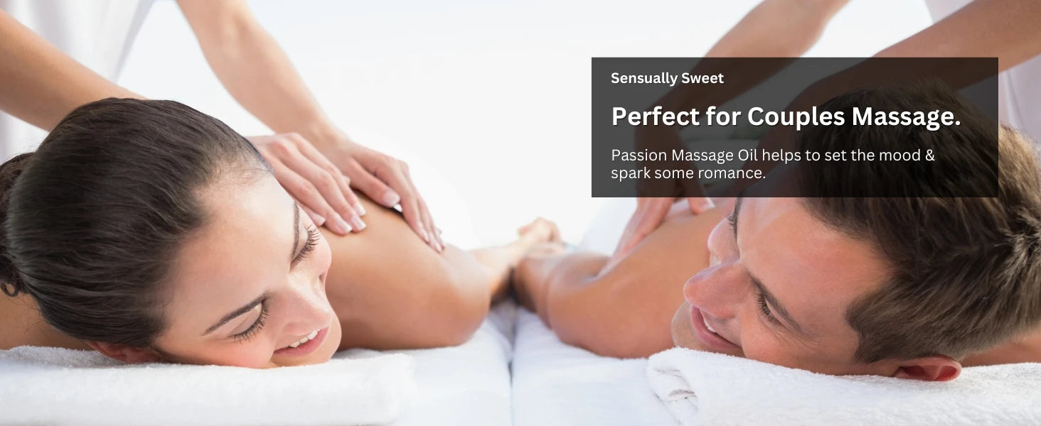 6.76 OZ Passion Sensual Jojoba Oil Natural Body Massage Oil for Couples Relaxing Perfect Glide & Smooth Skin, Tropical Paradise