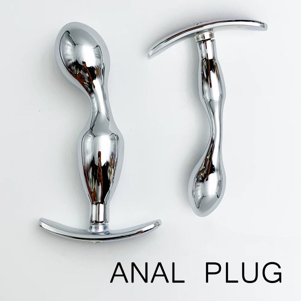 Metal Anchor Base Anal Plug Anchor Base Outdoor Butt Plug Dildos Vaginal Plug Anal Expansion Couple Masturbating Adult Sex Toys