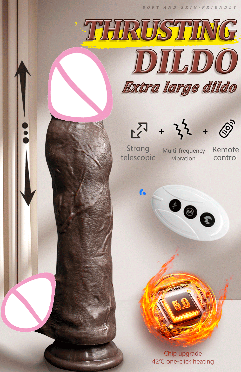 Vibrator XXXL Big Penis 11.4in Realistic Dildo Telescopic Vibrating Heating Anal Butt Plug Sex Toys for Women G Spot Dick Adult