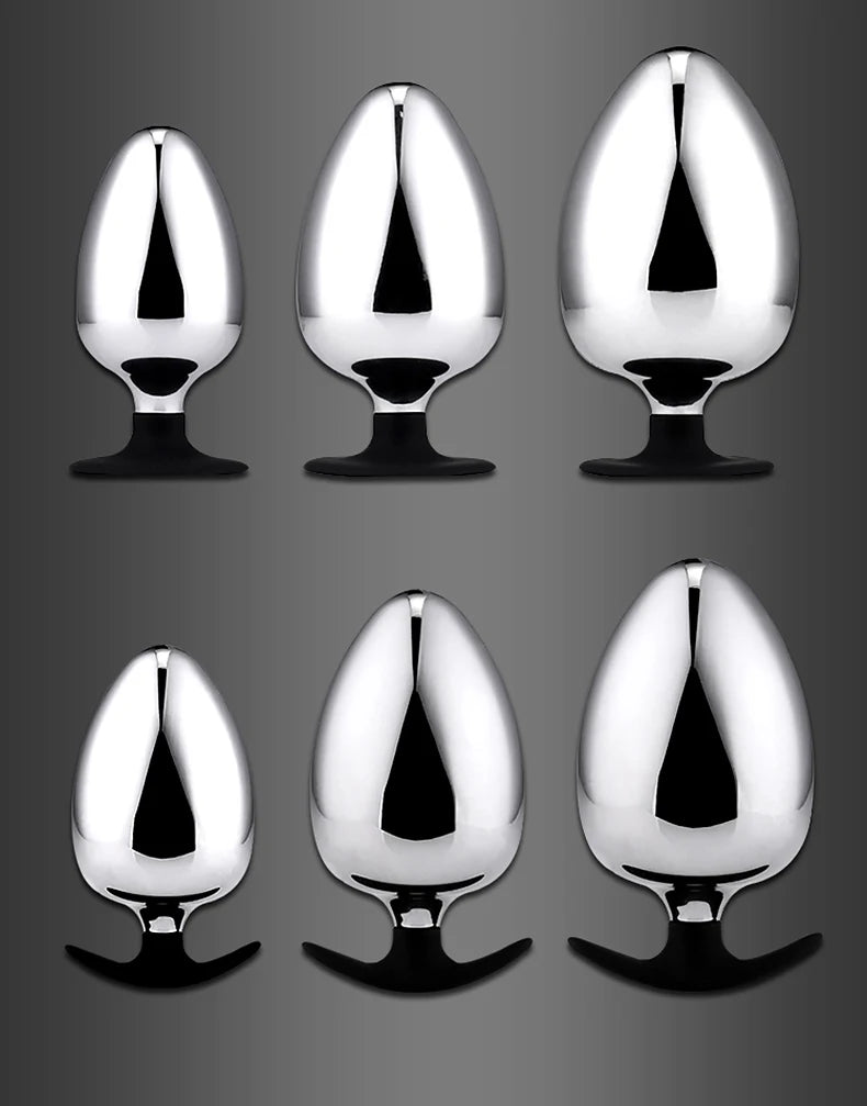 Extra Big Diameter Dilatador Anal Expander Metal Buttplug Adult Sex Toys Masturbator Large Anal Plug G Spot Butt Plugs for Women