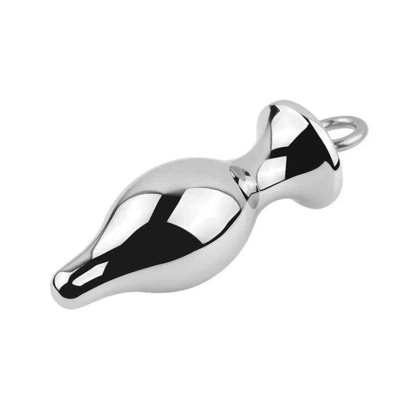 Erotic Accessories Metal Anal Plug With Pull Ring Fetish Anus Dilator Ass Stuff Tail Bdsm Bondage Adult Games Sex Toys For Women