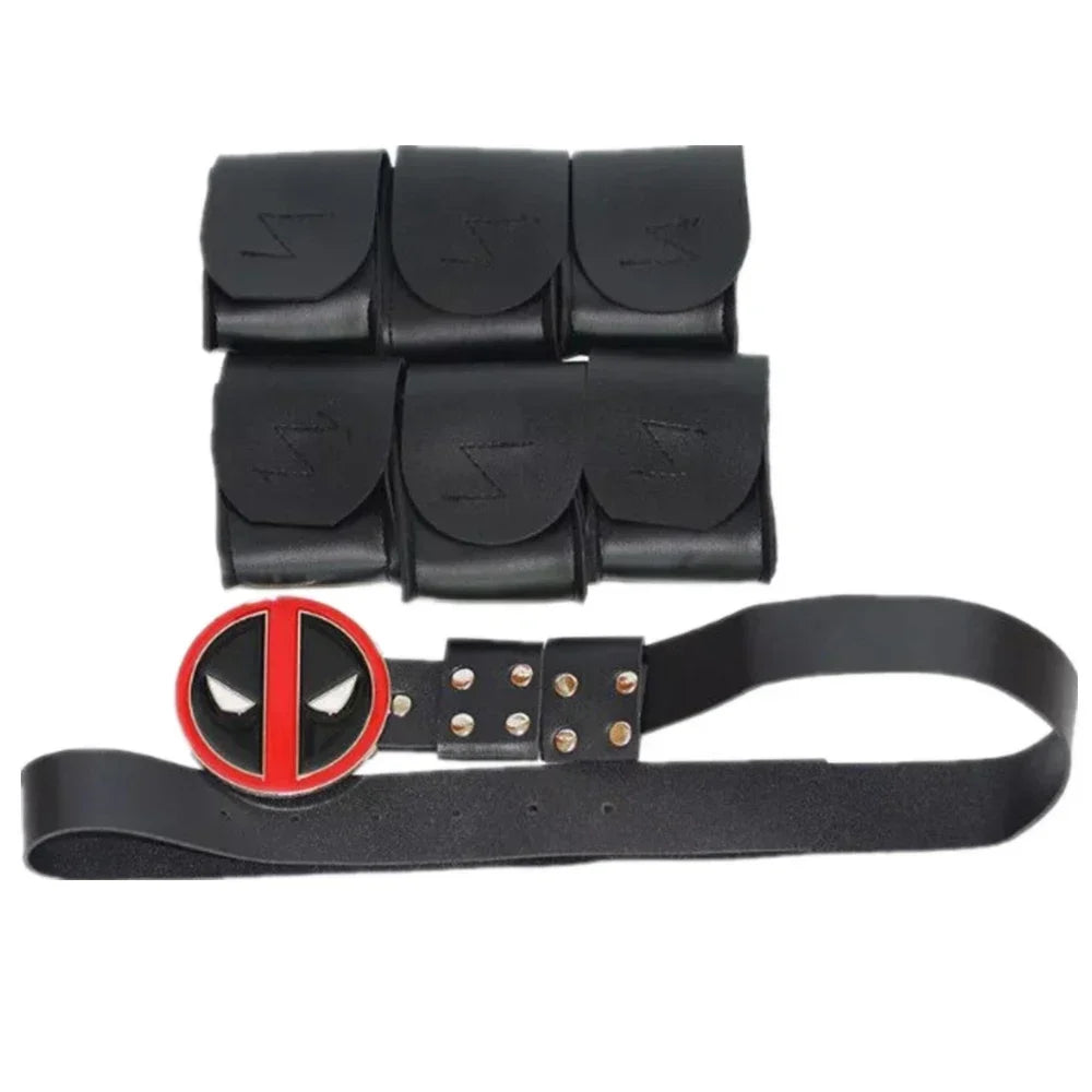 Deadpool Costume Accessories Belt Swords Blades Pistol Holster Superhero Cosplay Props Toys Wade Wilson Role Play
