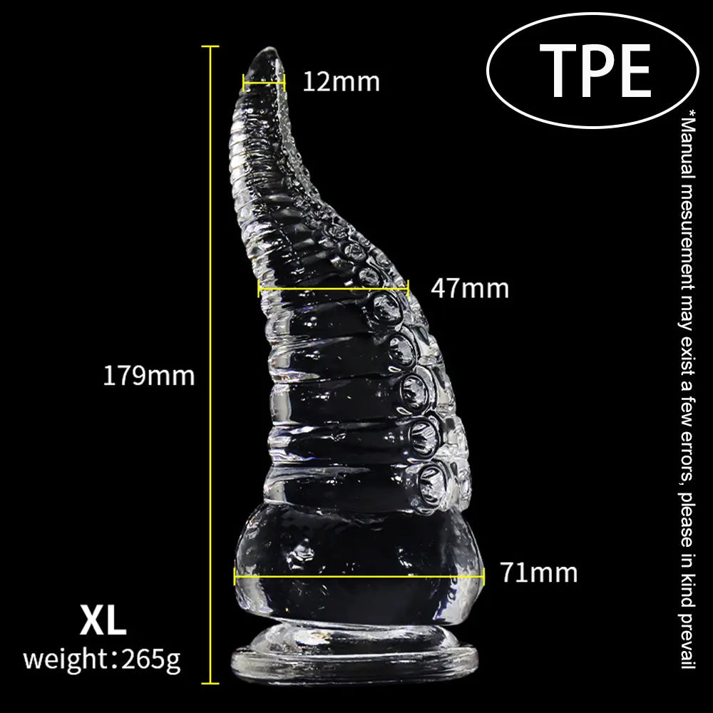 Tentacle Dildo Octopus Animal Sex Toy Tpe/Silicone/Glass Dildo Anal Plug Progressive Vaginal Dilators Monster Penis Big Buttplug