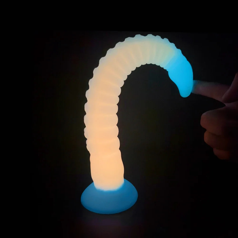 New Huge Luminous Octopus Tentacle Dildo Soft Silicone Monster Animal Penis Big Dick Anal Plug Vaginal Anus Masturbation G Spot