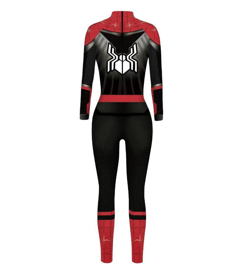 MINISO Sexy Spiderman Iron Man Gwen Stacy Bodysuit Cosplay Costume Women Jumpsuits Superhero Halloween Party Clothes