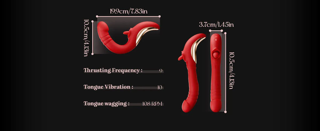 2 in 1 Clitoral Vibrators for Wome 360 Rotation Tongue Thrusting Massager Female Dildo Vagina Masturbator Adult Sex Toys 18