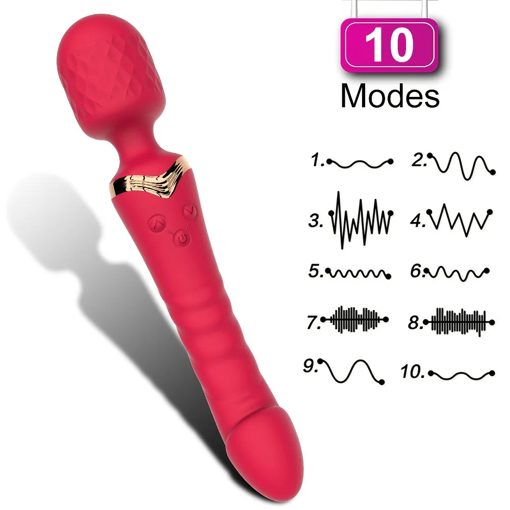 Vibrator Powerful Dildos Dual Motor Silicone Large Size Wand G spot Massager For Couple Clitoris Stimulator For Adult Sex Toy18+