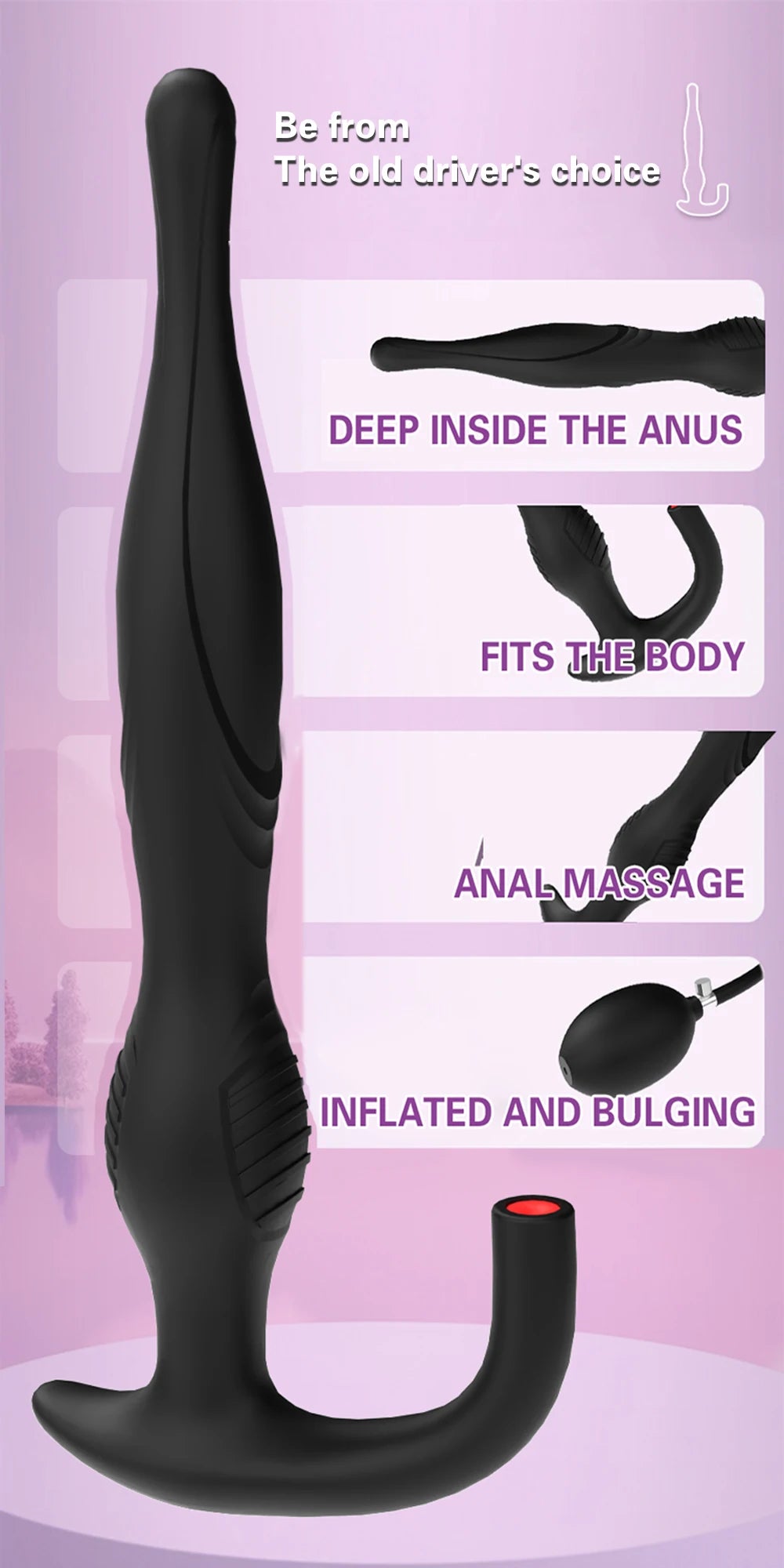 Inflatable Anal Plug Dilator Prostate Massager Buttplug Extra Large Inflat Dildo Anal Pump Adult Supplies Sex Toys For Women Men