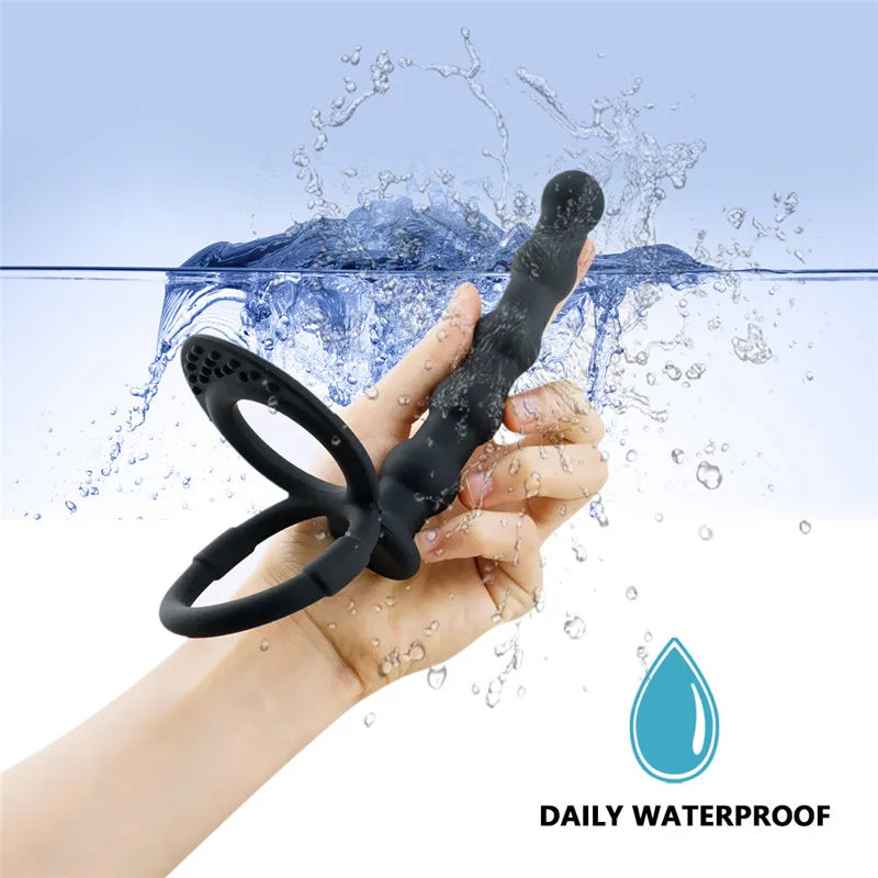 Double Penetration Anal Plug Dildo Butt Plug Vibrator For Men Strap On Penis Massage Vagina Plugs Adult Sex Toys For Couples 18+