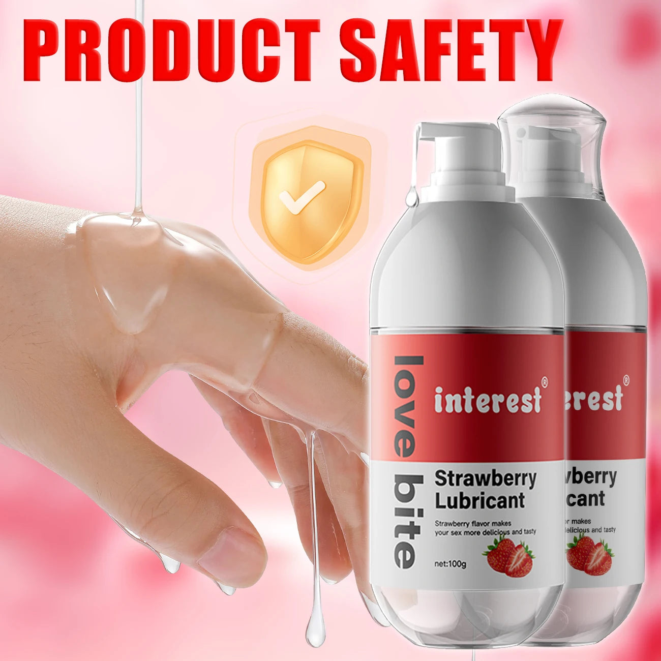 Water-Soluble Lubricating Gel With Fruity Aroma Anal Vaginal Massage Oil Easy Clean Romantic Hypoallergenic Adult Sex Products