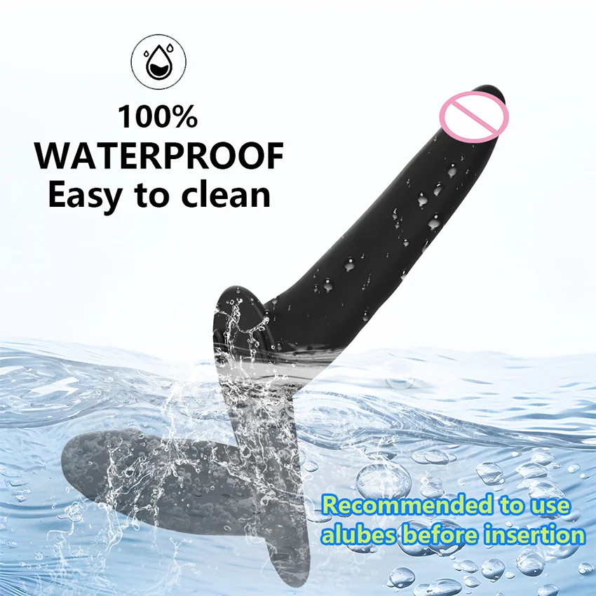 Wearable Double Vibrators Penetration G-Spot Strap On Dildo Panties for Lesbian Vagina Massager Couples Sex Toys Adult Products