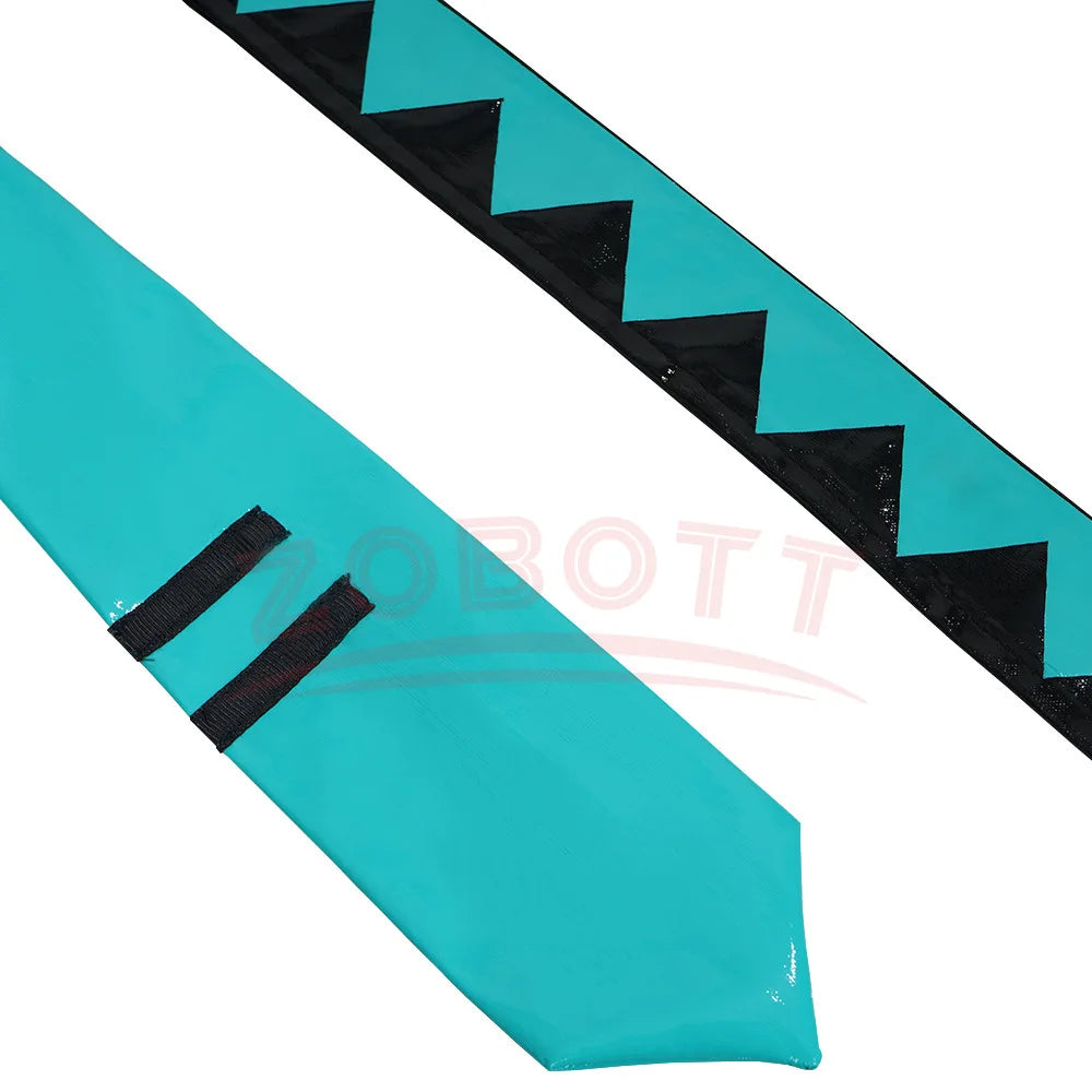 Anime Mikuo Male version Cosplay Costume Green Color Any Size Custom Made Full Set Perfect Custom black jackets Accessories