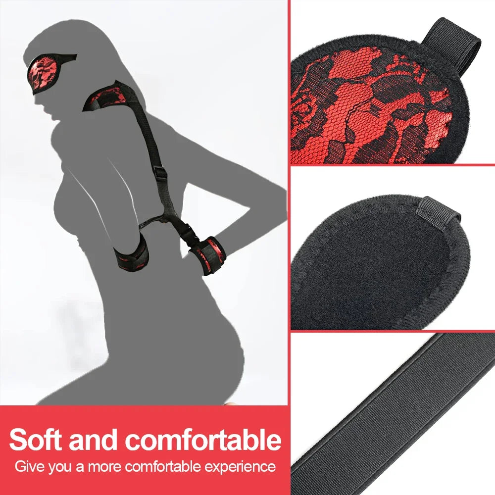 Bdsm Restraints Bondage Rope Open Leg Erotic Sex Toys Ankle Leather Handcuffs Sex Product Adult Games For Woman Female Couples