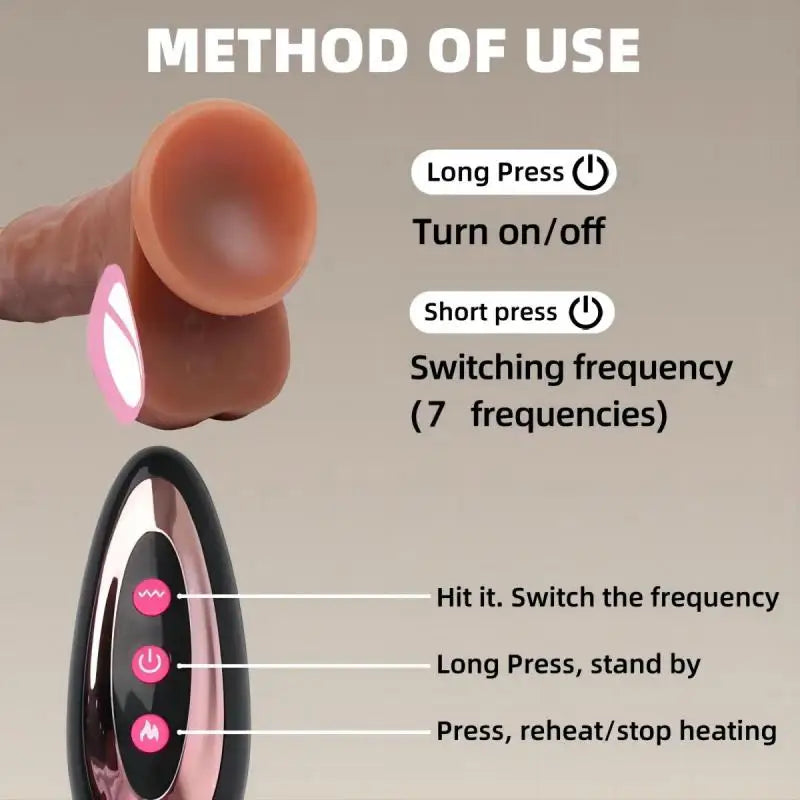 Women Automatic Telescopic Sex Toys Large Realistic Penis Huge Dildo Vibrator Super Big Dick Fake Cock 14.5 inch Long Dildos