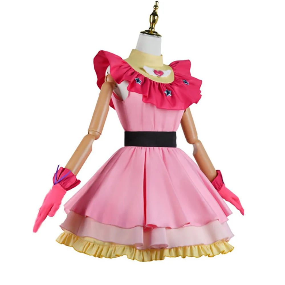 Anime OSHI NO KO Ai Hoshino Cosplay Costume Dress Lolita Skirt Pink Uniform Halloween Carnival Party Clothes