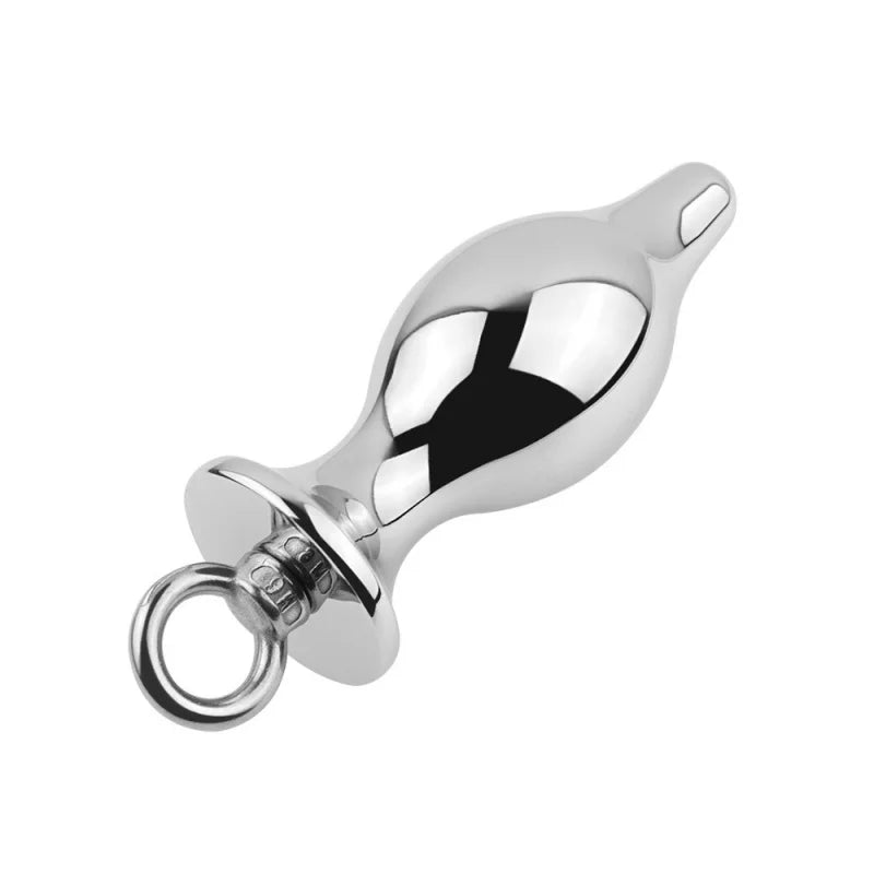 Erotic Accessories Metal Anal Plug With Pull Ring Fetish Anus Dilator Ass Stuff Tail Bdsm Bondage Adult Games Sex Toys For Women