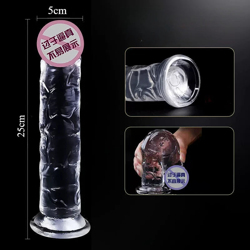 Oversized Soft Realistic Dildo Big Penis Suction Cup Dick Penetration Anal Adult Sex Toys/Anal Toy for Women Masturbation Dildos