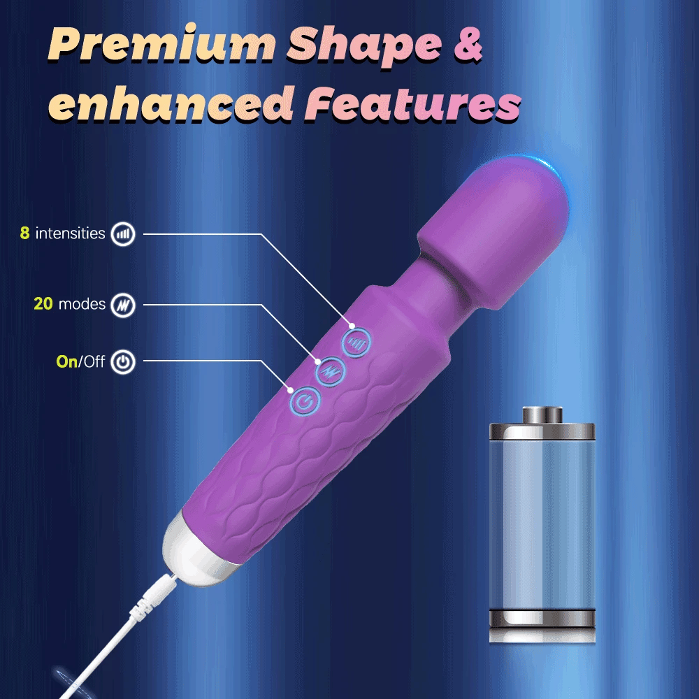 Powerful Magic Wand Vibrators Massager Clitoris G-Spot Stimulator Female Masturbator Dildo Erotic Sexy Toys or Women Adults 18