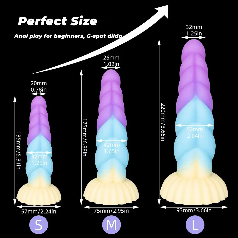 Realistic Monster Dildo for Women Anal Dildo with Strong Suction Cup Silicone Dragon Dildo Prostate Massager Sex Toys for Men