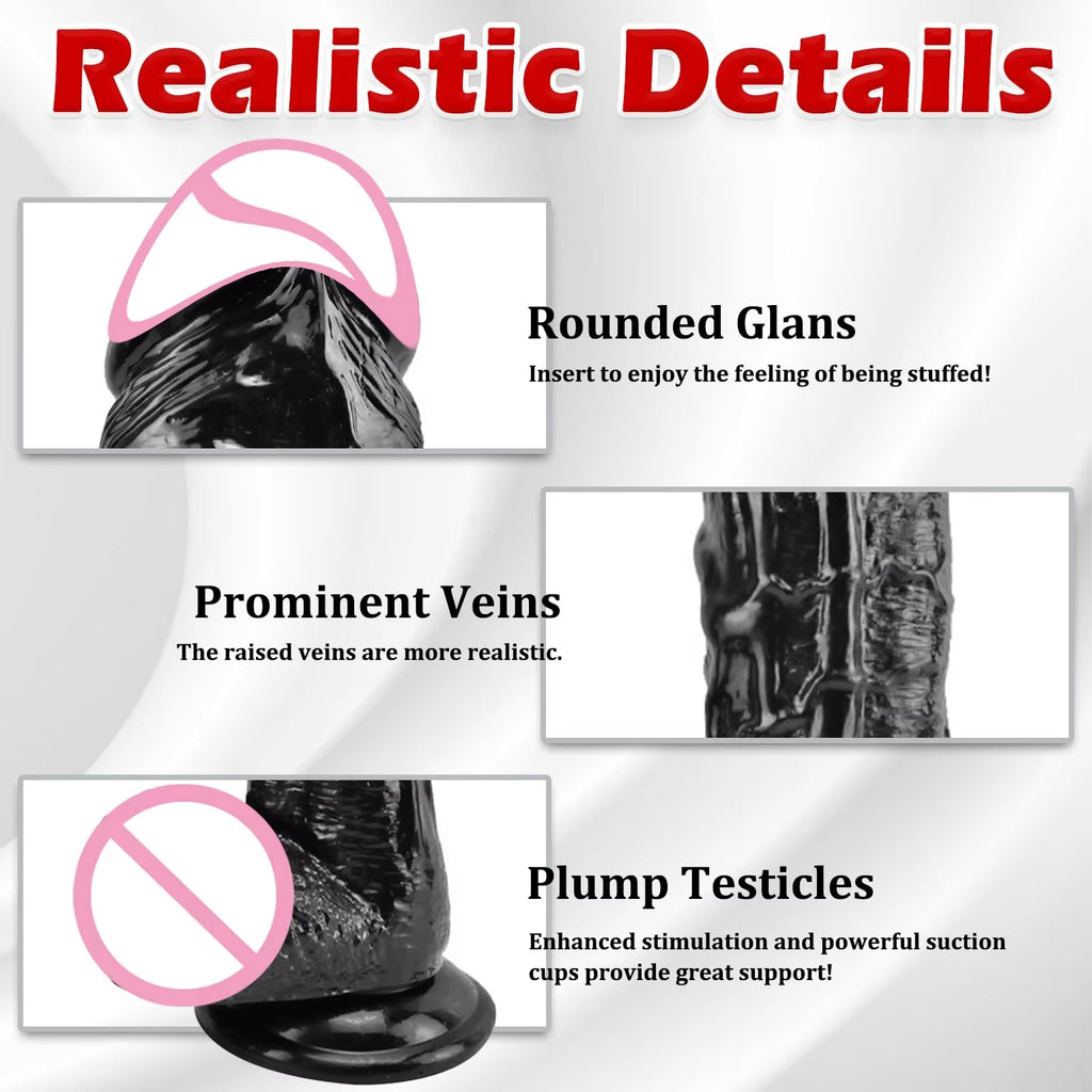 Realistic G-Spot Dildo Long Penis Anal Dildos Adults Sex Toys for Women Man Strapon Dick Vagina Stimulator BIg Cock Anal
