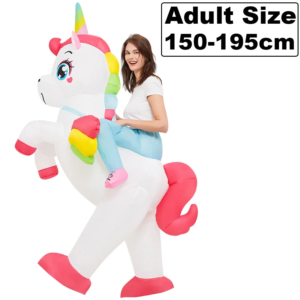 HOT Anime Dinosaur Inflatable Costume Party Mascot Costumes Suit Disfraz Cosplay Halloween Costumes For Adult Kids Dress