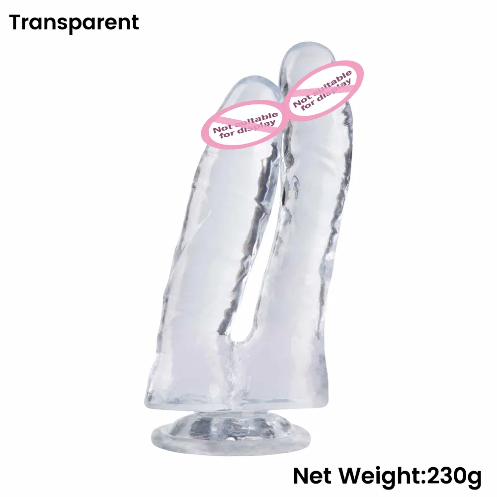 Double Ended Dildo Sex Machine Realistic Dildo With Suction Cup G-spot  Orgasm Anal Plug Sex Toy for Women JoinJJtoy