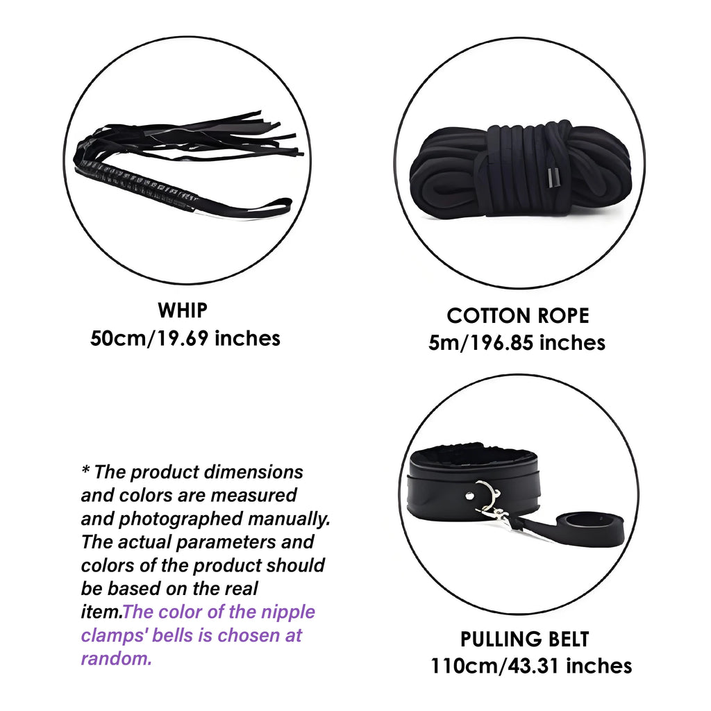 bondage kit, restraint set, BDSM gear, couples sex toys, adult novelty, BDSM accessories, couples play, adult bondage toys