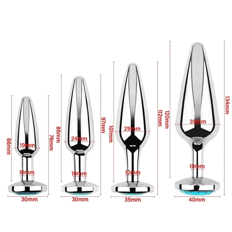 Metal Anal Beads Butt Plug Set Small Large Wearable Ass Analplug Jewelry Dilator Dildo Prosate Massager Sex Toy Man Women Shop