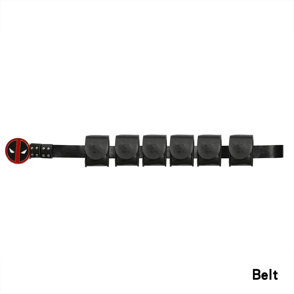 Deadpool Costume Accessories Belt Swords Blades Pistol Holster Superhero Cosplay Props Toys Wade Wilson Role Play