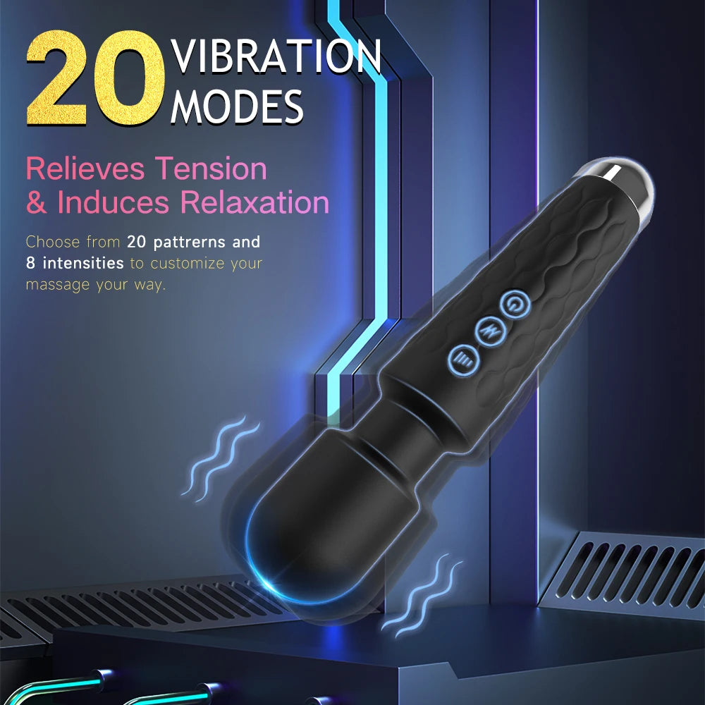 Powerful Magic Wand Vibrators Massager Clitoris G-Spot Stimulator Female Masturbator Dildo Erotic Sexy Toys or Women Adults 18