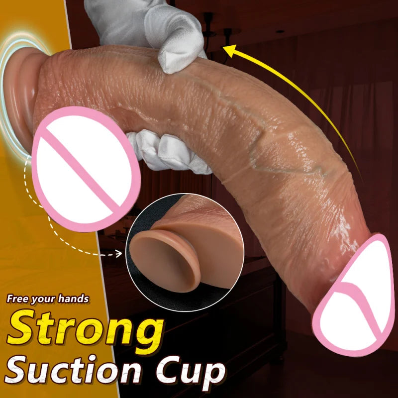 Oversized Soft Realistic Dildo Big Penis Suction Cup Dick Penetration Anal Dildo Adult Sex Toys For Women Masturbation Big Penis