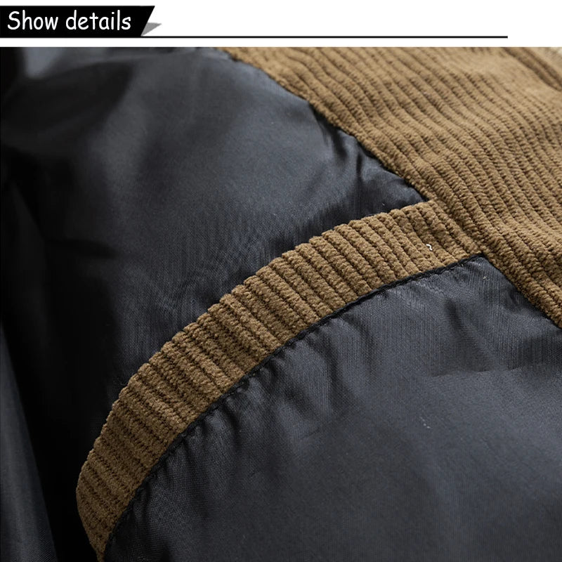 Autumn Winter Men Outdoor Removable Hooded Windbreak Jacket Coats Men Warm Outwear Casual Fashion Solid Parkas Jacket Male Tops