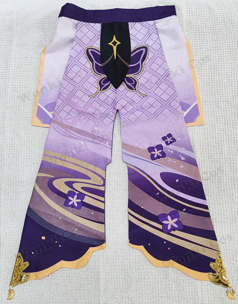 High Quality Raiden Shogun Cosplay Costume Wig Hair Game Impact Raiden Shougun Costumes Wig Set for Women Party Outfits