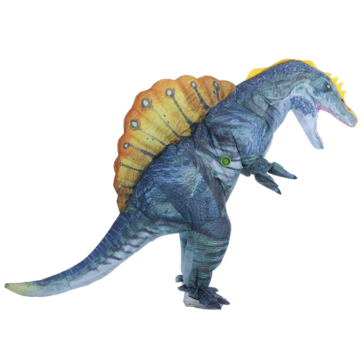 Inflatable Dinosaur Costume Blow Up Dino Spinosaurus Costumes for Adults Fancy Dinosaur Party Halloween Cosplay Costume
