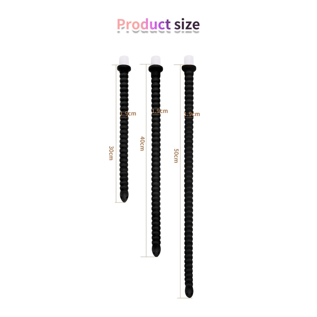 Deep Anal Plug anus Washing Tube for Vaginal Anal Long Buttplug Enema Cleaning Sex Toys for Men Prostate Stimulate Silicone Plug