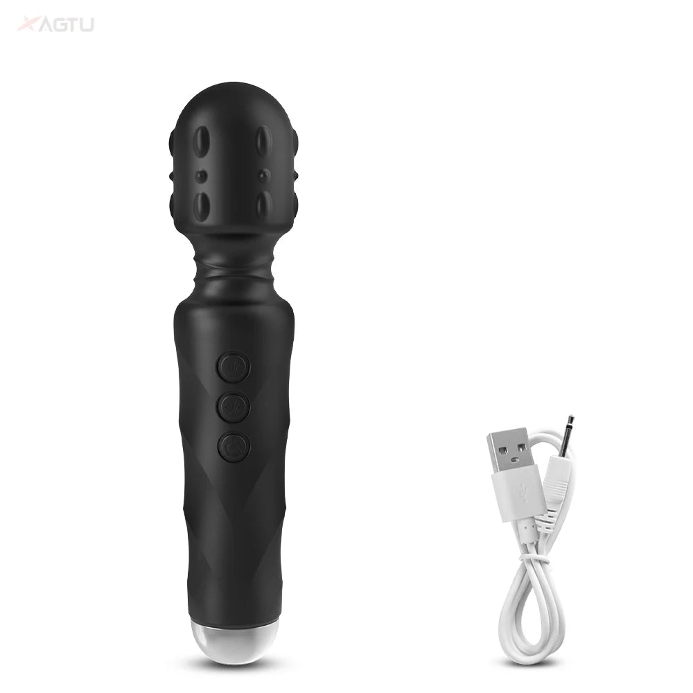 20 Speed Strong Dildo AV Vibrator for Women Vagina Clitoris Stimulator Vibrators Magic Wand Massager Erotica Sex Toys for Adults