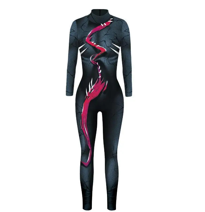 MINISO Sexy Spiderman Iron Man Gwen Stacy Bodysuit Cosplay Costume Women Jumpsuits Superhero Halloween Party Clothes