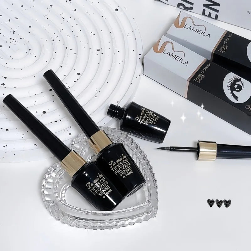 Long-lasting Black Gel Eyeliner Ultra-fine Hard-tipped Waterproof Liquid Eyeliner Pen Quick-Dry Durable Cosmetics Makeup Tool