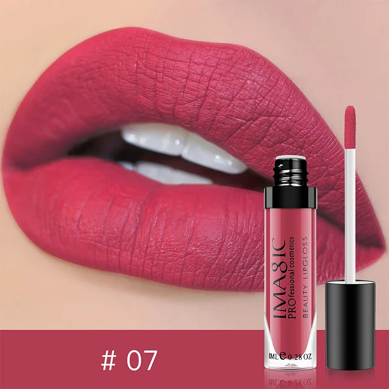 IMAGIC matte 28 color Sexy Matte Lipstick lipgloss Waterproof Long Lasting Gloss Beauty makeup lip gloss fashion lip