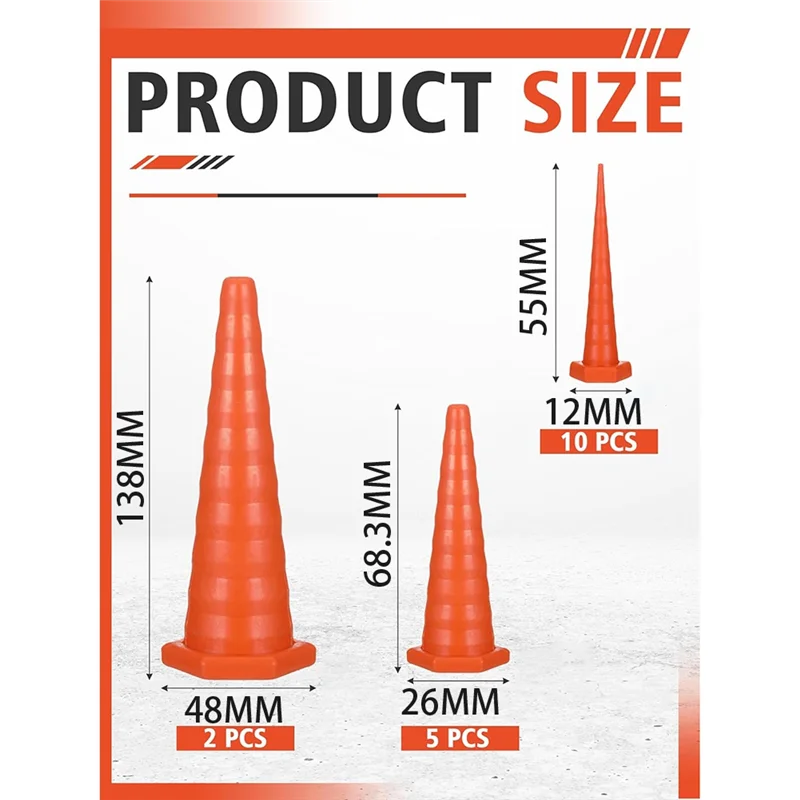 ABVA-Universal Drip Proof Hose Plugs Kit, 17 PCS Hydraulic Oil Service Rubber Plugs For Hydraulic Hose For Irrigation,Lines