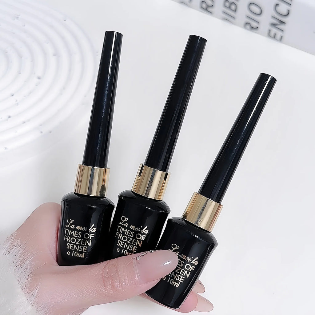 Long-lasting Black Gel Eyeliner Ultra-fine Hard-tipped Waterproof Liquid Eyeliner Pen Quick-Dry Durable Cosmetics Makeup Tool