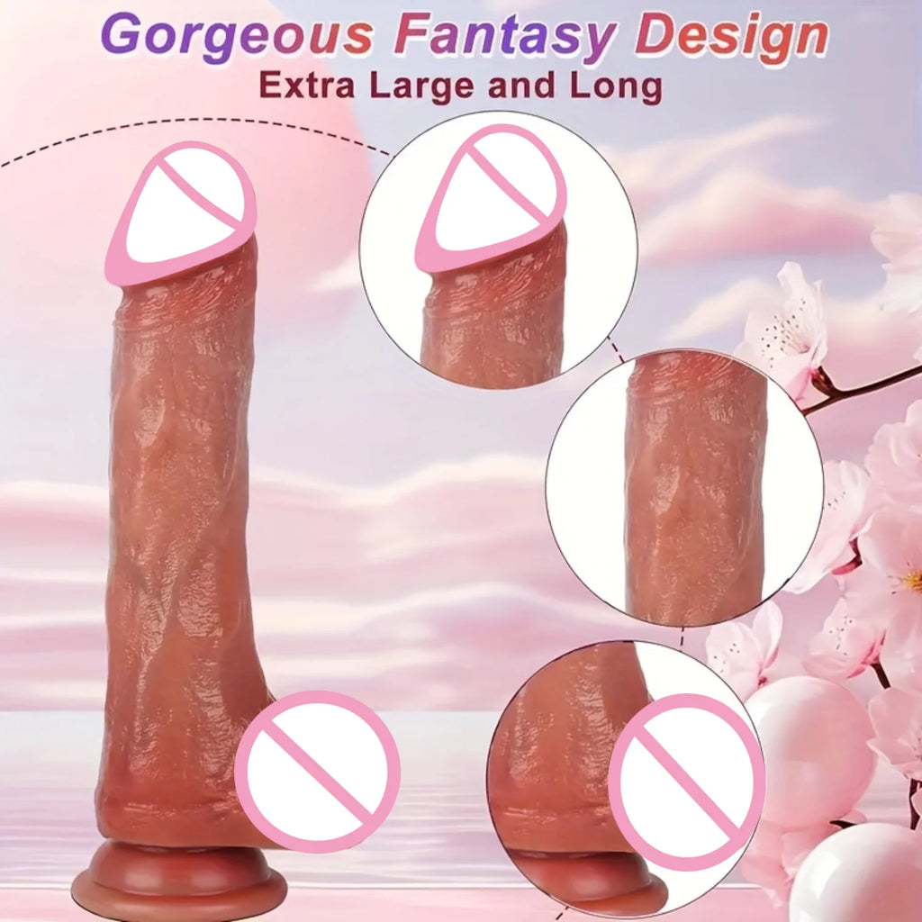Erotic Dildo Telescopic Vibrator Adult Sex Toys Vagina Penetration Realistic Large Penis Anal Plug With Female Sex Toys Big dick