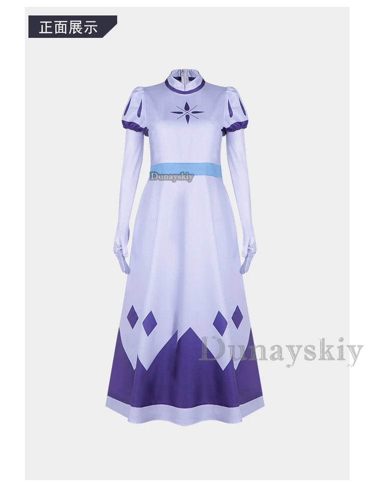 Angel Emily Cosplay Costume Halo Cosplay Women Fancy Dress Hazzbin Outfit Halloween Uniform Hasbin Seraphim Wings Suit