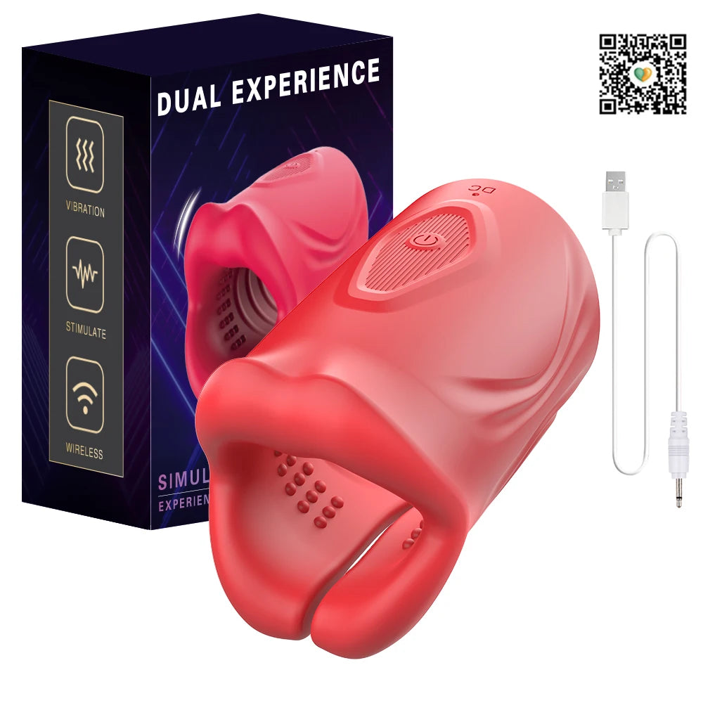 Male Masturbator Deep Throat Blowjob Vibrating Oral Sex Pussy Vagina Stimulation Adult Sex Toys Masturbators for Men Adult 18+