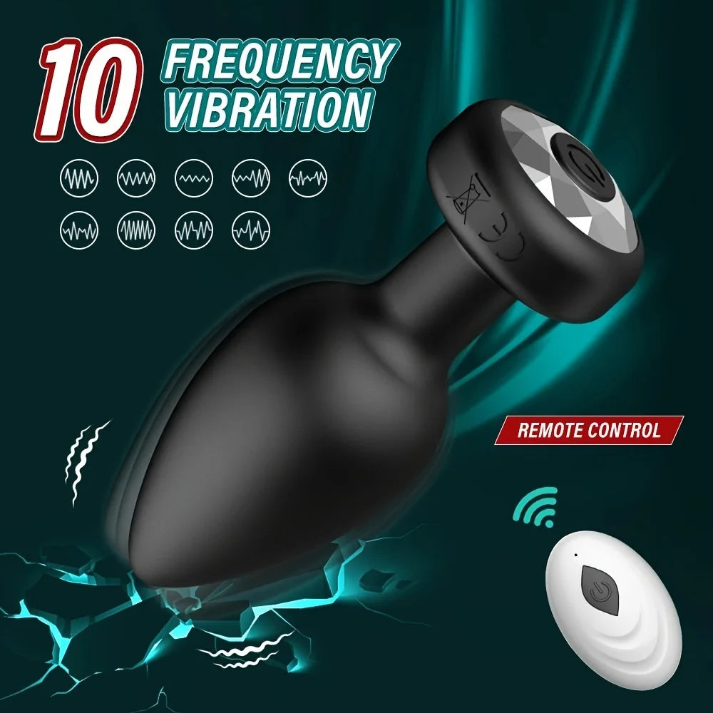 1PC Wireless Control Anal Vibrator Butt Plug Men Prostate Massager Stimulator Female Masturbator Adult Sex Toys for Women Gay