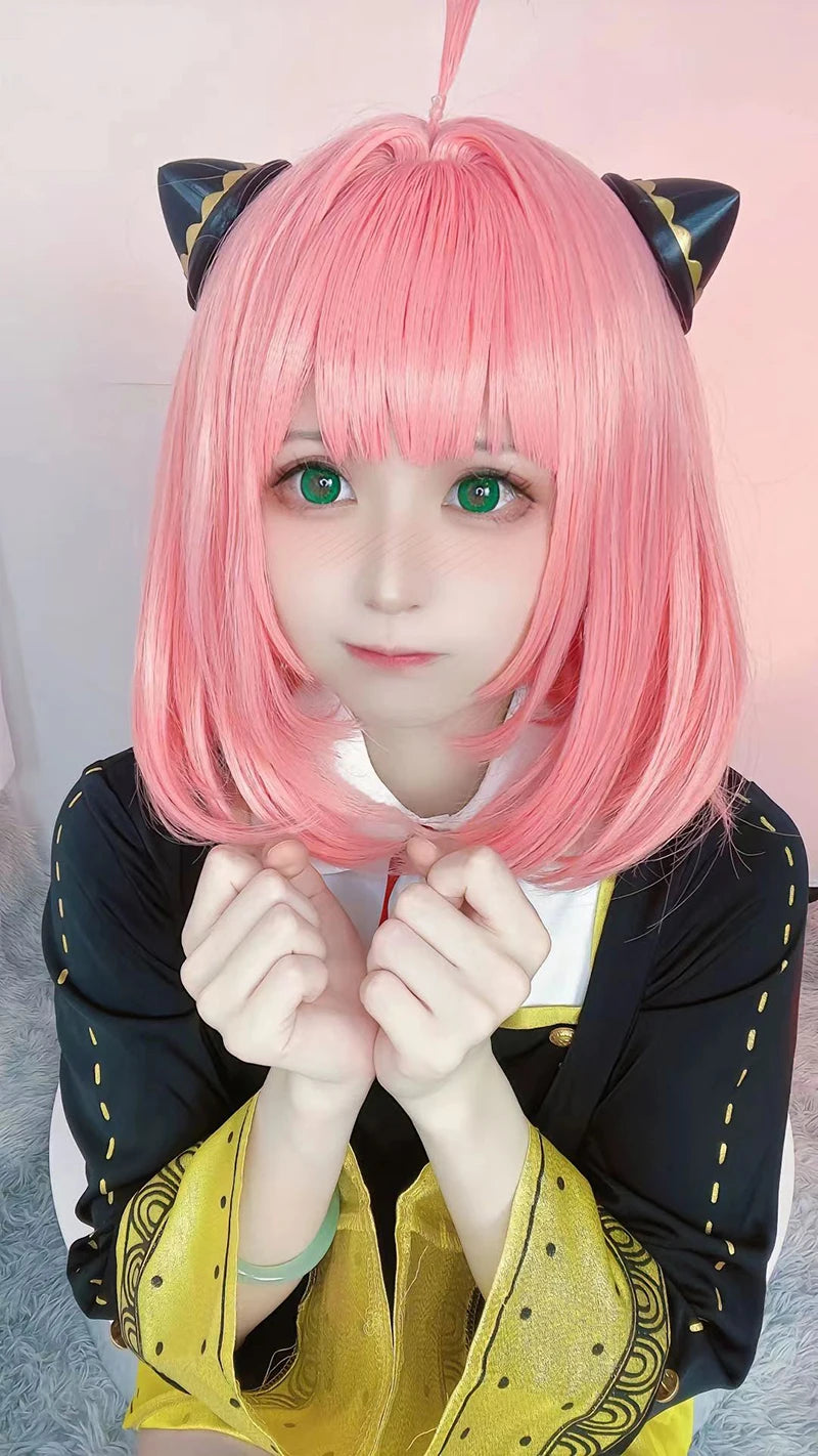 Anime Spy X Family Cosplay Costume Yor Forger Sexy Dress Loid Forger Light Green Suit Anya Kawaii Outfit Carnival Party Wig COS